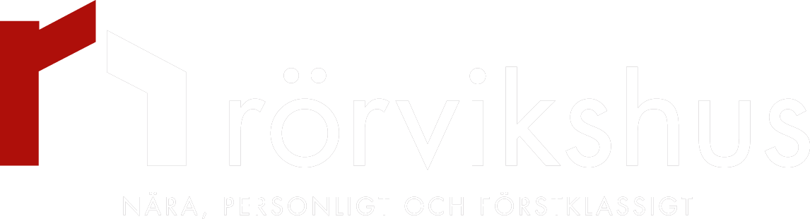 Rörvikshus Logotyp - vit
