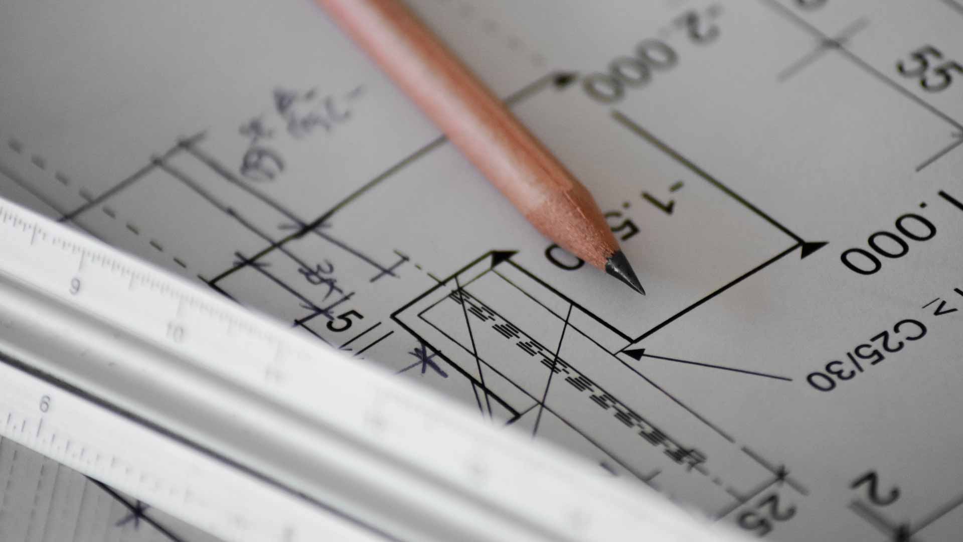Arkitekt skiss och penna